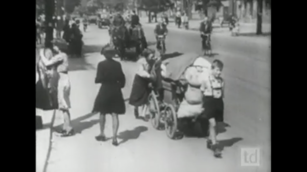 People walking on a street